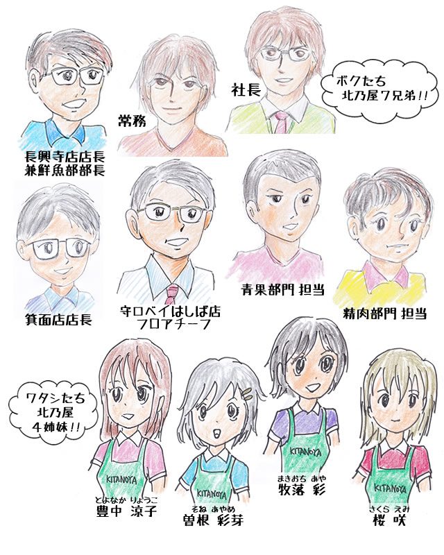 北乃屋7兄弟&4姉妹